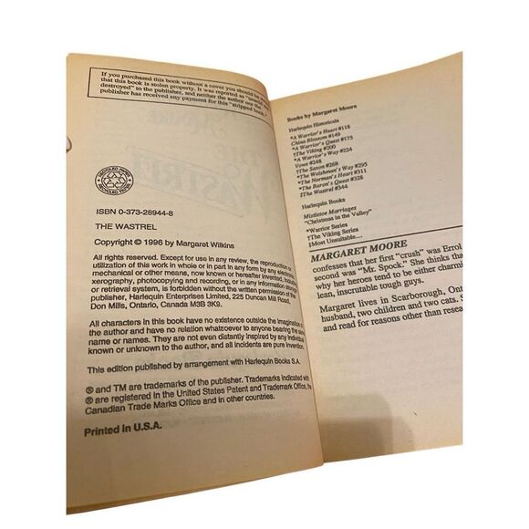 The Wastrel By Margaret Moore Paperback Romance Novel Book - Picture 8 of 14